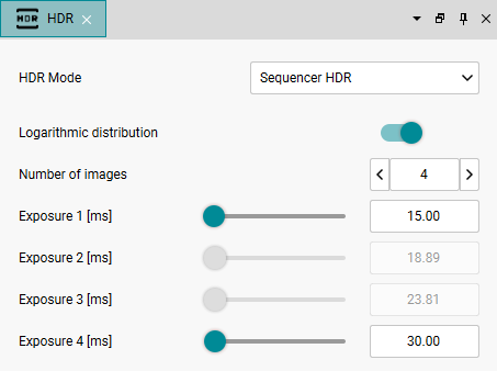 Fig. 255: HDR settings for Sequencer HDR