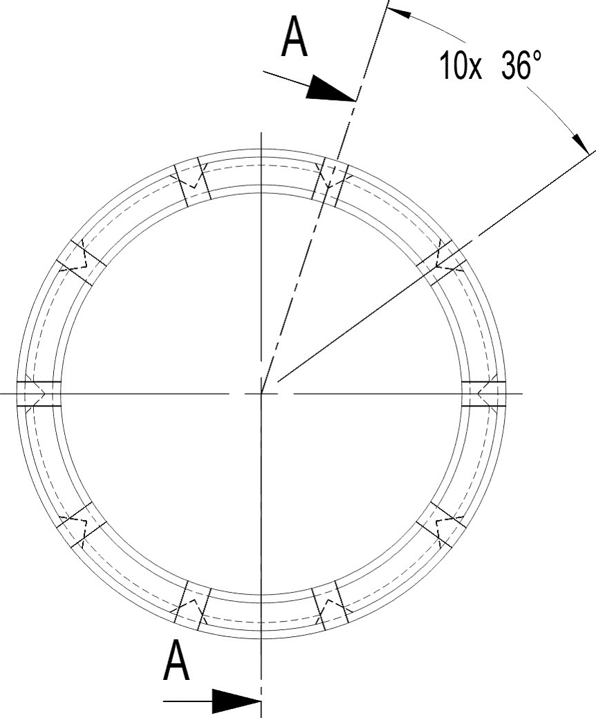 Fig. 484: Rotation angle of adjusment ring