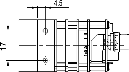 Fig. 677: GigE uEye SE OEM version - Side view (CCD)