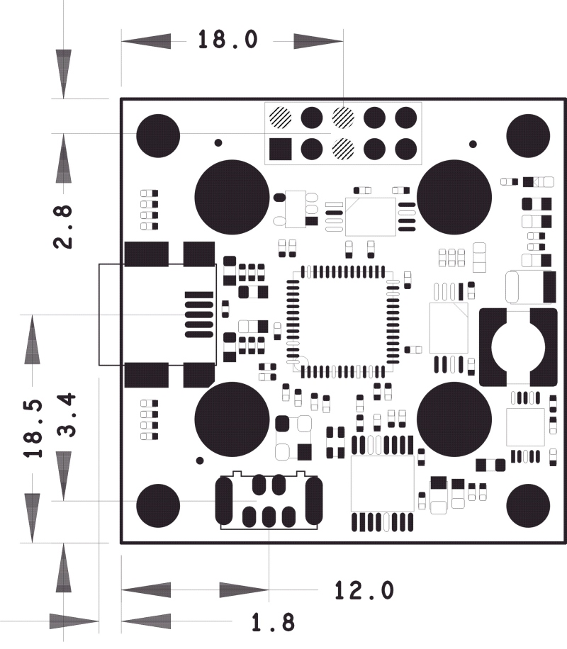Fig. 461: USB uEye LE PCB version - bottom view