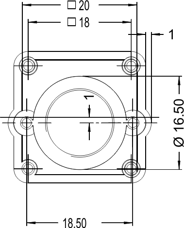 Fig. 464: USB uEye LE lens holder - bottom view