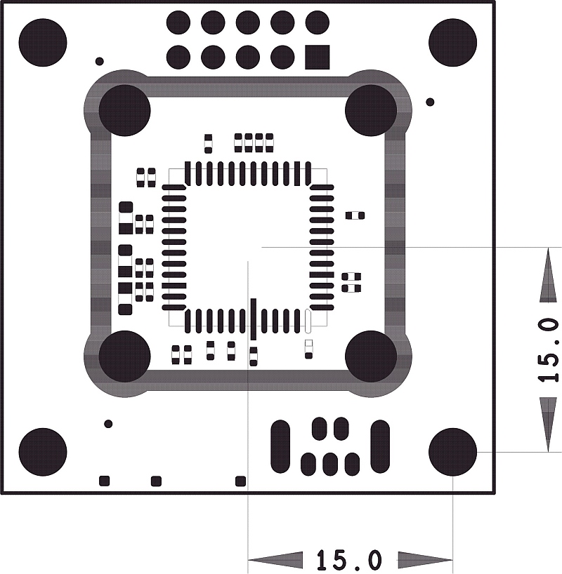 Fig. 459: USB uEye LE PCB version - top view