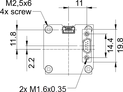 Fig. 537: USB uEye SE OEM version 2 - Rear view