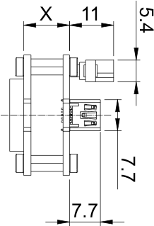 Fig. 538: USB uEye SE OEM version 2 (CMOS) - Top view