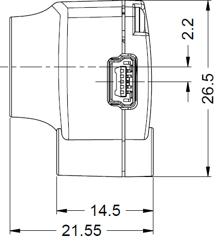 Fig. 556: USB uEye XS - side view