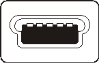 Fig. 71: USB mini-B socket (five pins)