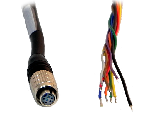 Hirose 8-pin Female to Tinned Leads I/O/Power Cable - IDS CP2 & Allied Vision Mako GigE Cameras - CB-HIR8-I/O-xxM
