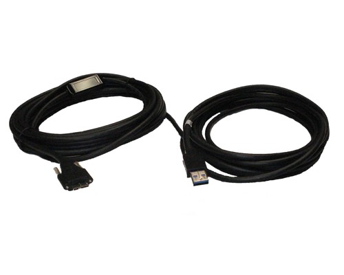 Type-A to Micro-B, USB 3.0 Locking Cable, 5m