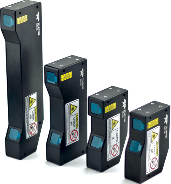 Teledyne Dalsa Ztrak 3D laser profiler - all models with various configurations shown in the image